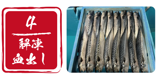 井戸水で解凍・血出し！