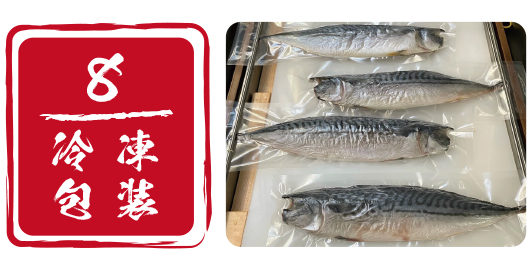 冷凍・包装・出荷へ。