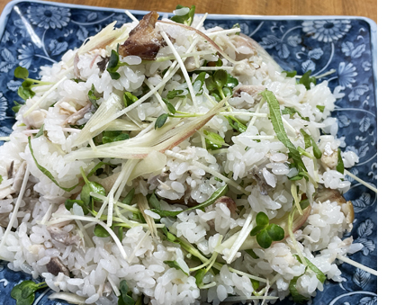 灰干しホッケ アクアパッツァ　完成