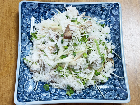 灰干しサバの混ぜ寿司6